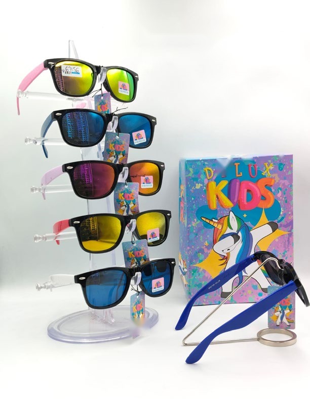 [EB-SP67156] Lentes de Sol para Niños Delux Kids Wayfarer Caja 12 Pz SP67156