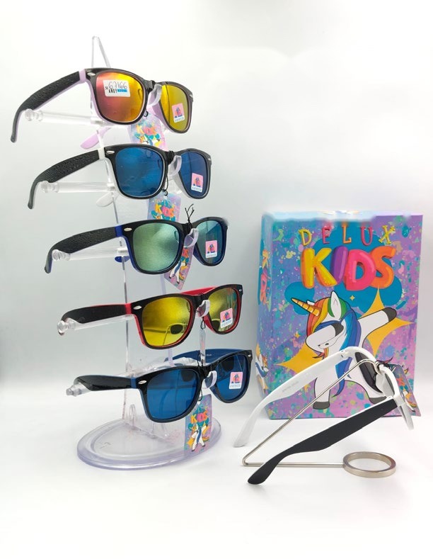 [EB-SP67166] Lentes de Sol para Niños Delux Kids Wayfarer Caja 12 Pz SP67166