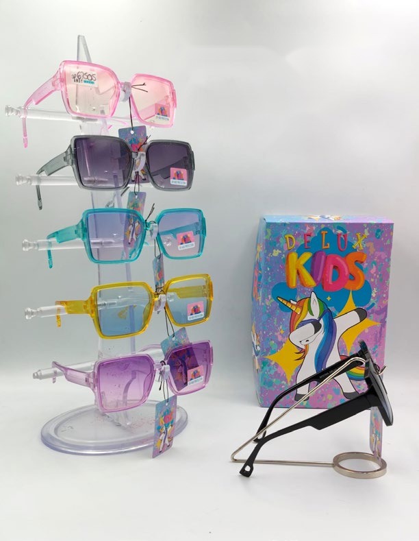[EB-SP67505] Lentes de Sol para Niños Delux Kids Cuadrado Caja 12 Pz SP67505