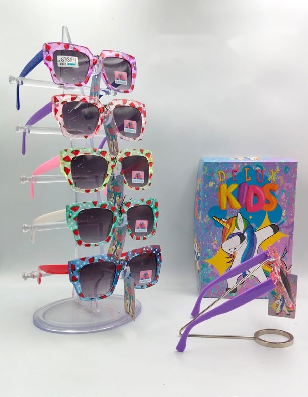 Lentes de Sol para Niños Delux Kids Cuadrado Caja 12 Pz SP67525