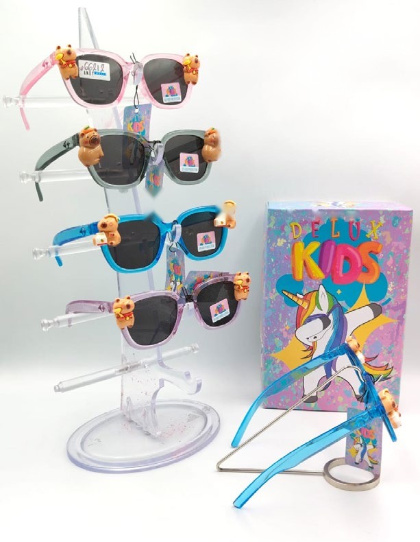 [EB-SP66212] Lentes de Sol para Niños Delux Kids Cuadrado capibara Caja 12 Pz SP66212