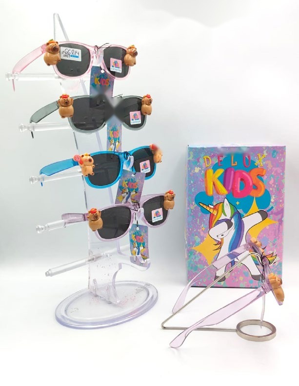 Lentes de Sol para Niños Delux Kids Cuadrado capibara Caja 12 Pz SP66214