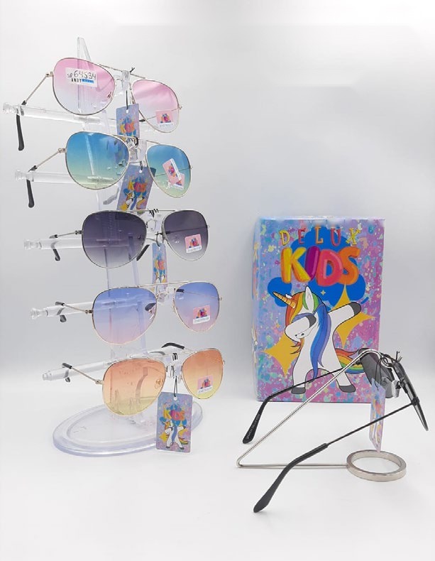 [EB-SP64534] Lentes de Sol para Niños Delux Kids Aviador Caja 12 Pz SP64534