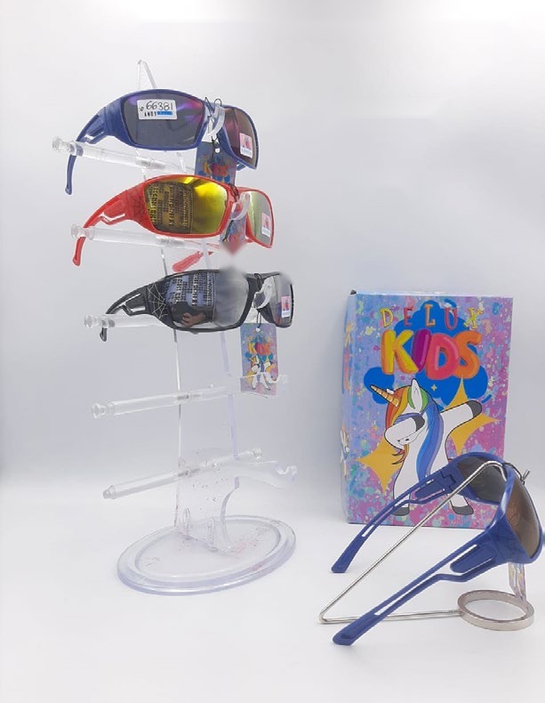 [EB-SP66381] Lentes de Sol para Niños Delux Kids Deportivo envolvente Caja 12 Pz SP66381