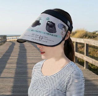 Visera Diadema Mica Transparente Ahumada Caja 150 Pz GS73495