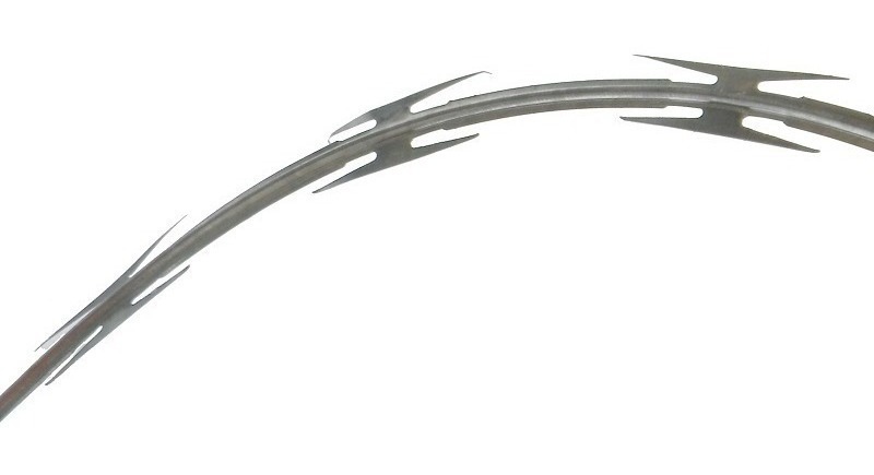 Alambre De Seguridad Concertina Navaja Recta 5 Piezas Nuevo