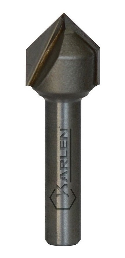 Broca Router en V Ranurado 9.5x11x43mm para CNC y Router