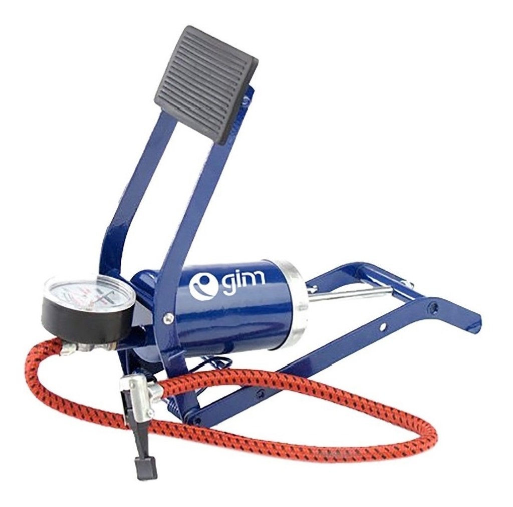 [GM-14BOMBAS017GI] Bomba de Pie Para Inflar Con Manómetro