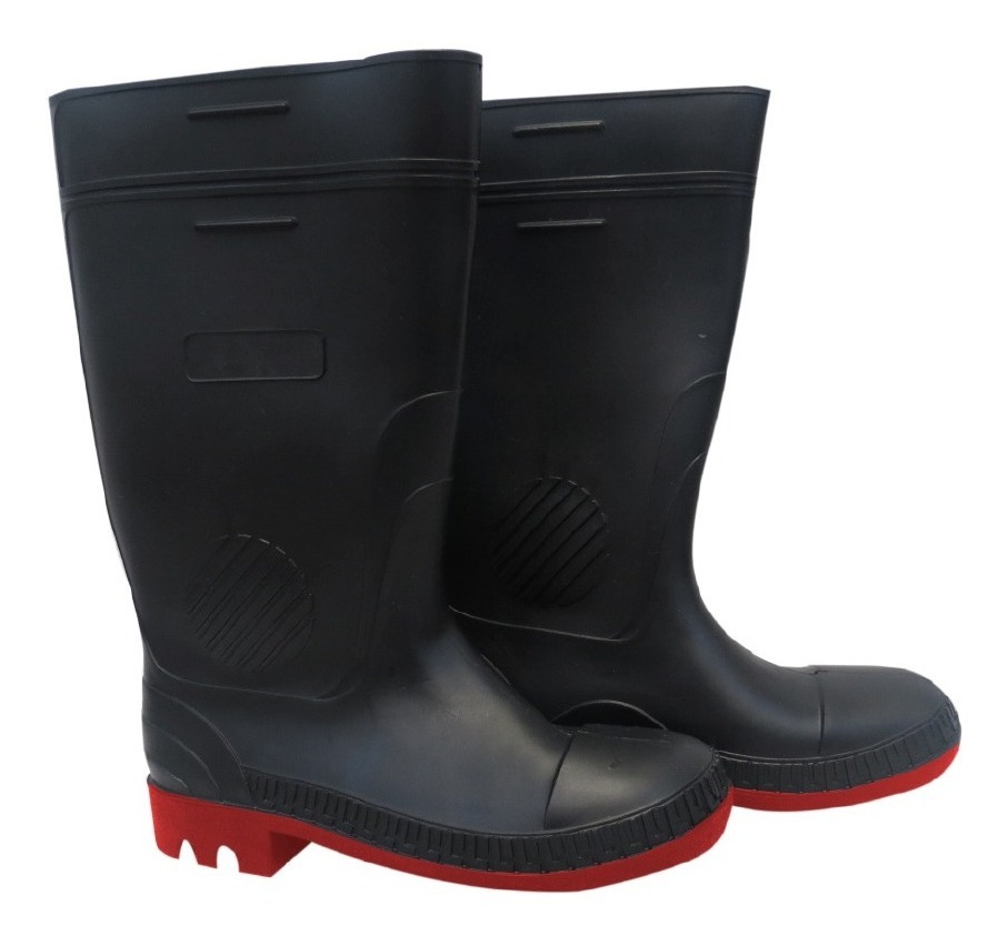 [GM-14BOTAS-047SM] Bota Industrial Karlen Negra Suela Roja No. 24