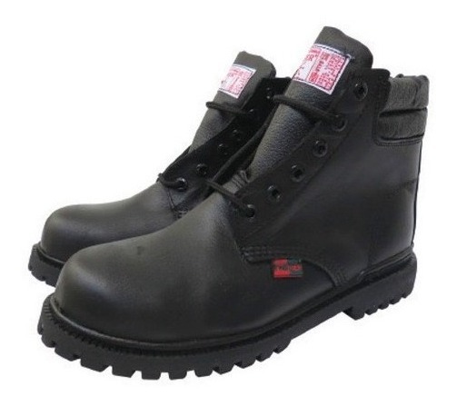 [GM-14BOTAS-066SM] Bota de Seguridad Piel Flor Entera Suela Hule (Paquete)