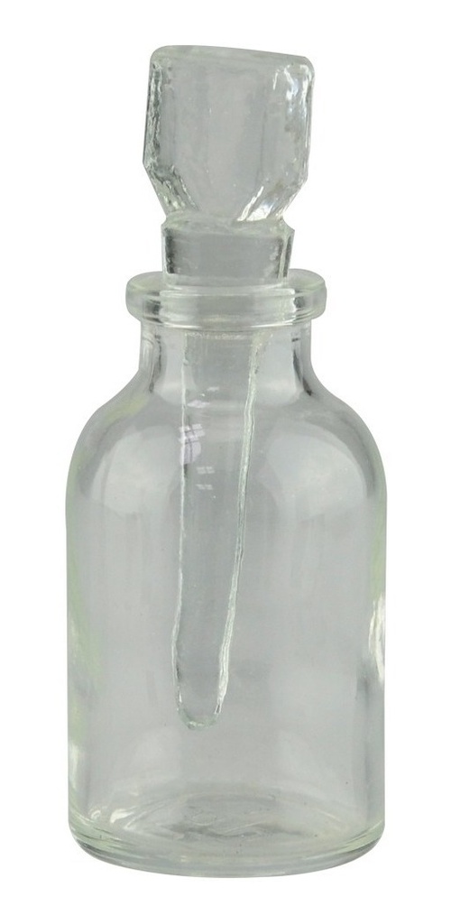 [GM-14BOTELL001GS] Indro Botella De Vidrio Con Tapon Dipper Pra Acido Joyeria