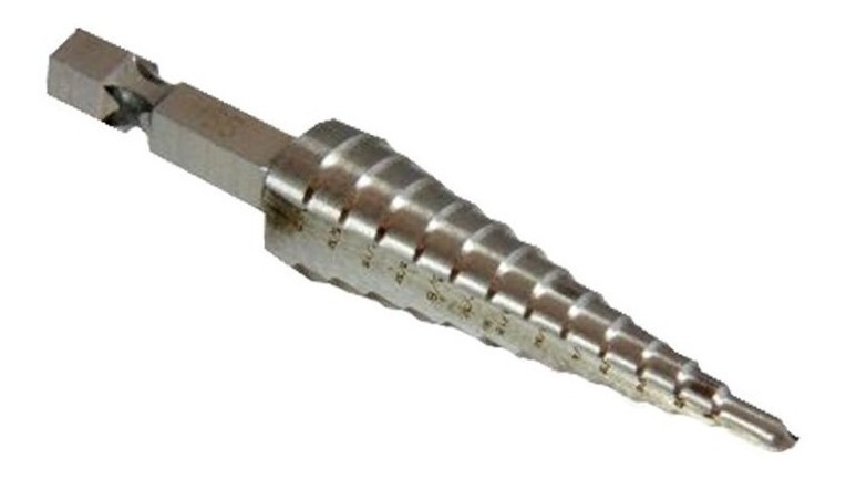 [GM-14BROCAS004CH] Broca Escalonada Para Metal 3/16" - 7/8" HSS (12 Pasos)