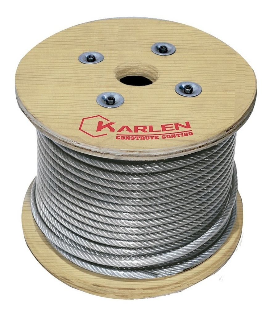 Cable Acero Galvanizado 7X19 80M 1/4