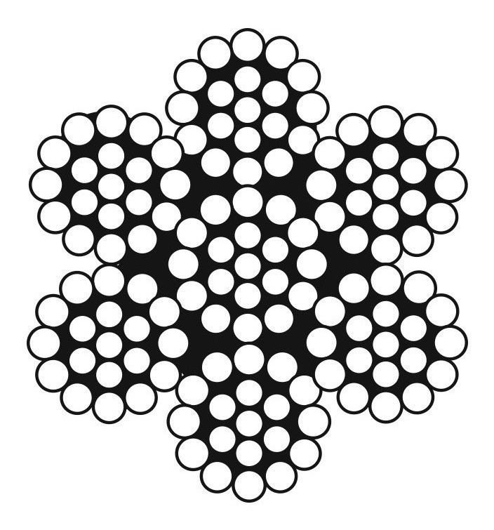 [GM-14CABLES218CH] Cable De Acero Inoxidable 7x19 3/8 Tipo 304 80mtplus