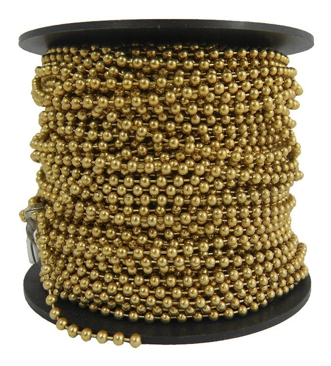 [GM-14CADENA136SM] Cadena De Bola Laton Solido 3.2Mmx50Mt No.6