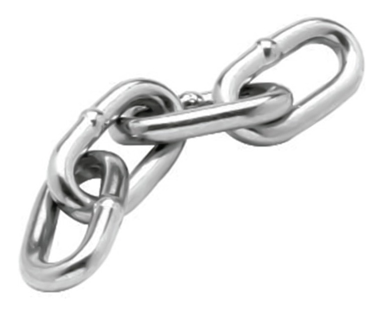 Cadena de Eslabones Gdo.30 Galv. 1/8" (50Kg)