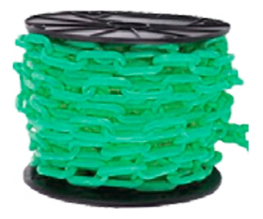 [GM-14CADENA197YF] Cadena de Plástico Verde 4mm x 30 m