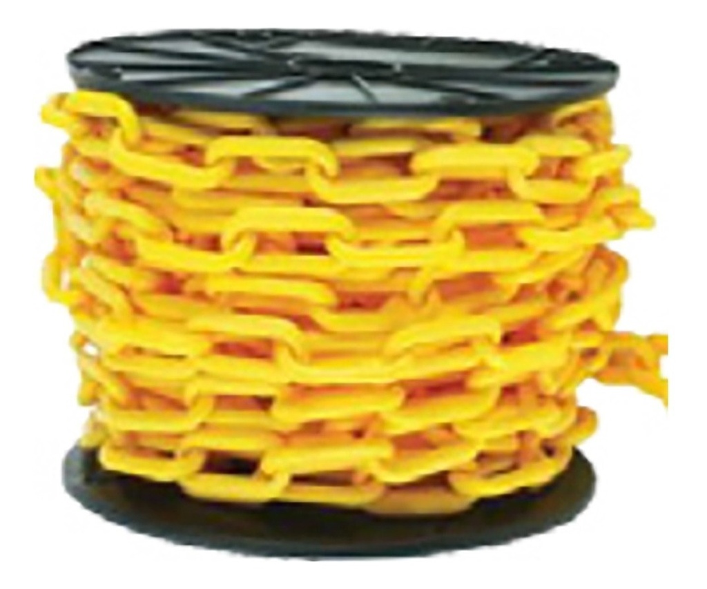 Cadena de Plástico Amarilla 4mm x 30 m