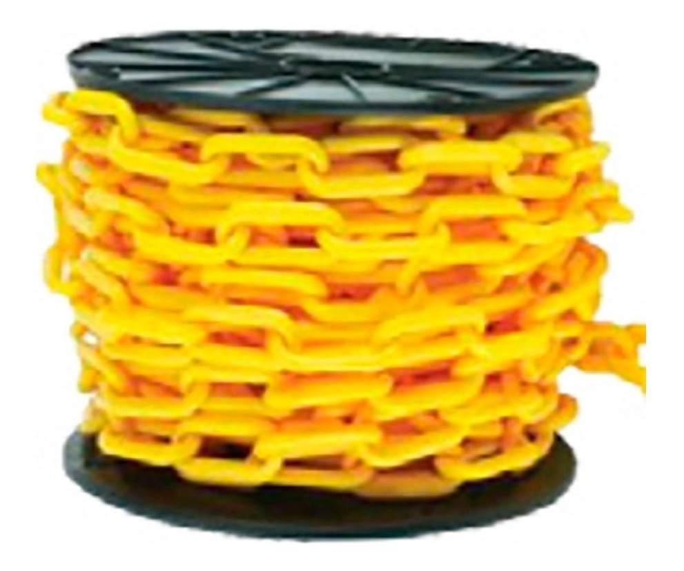Cadena de Plástico Amarilla 6mm X 30 M