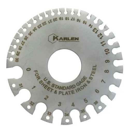 Calibrador Para Lámina Placa Redondo Cable El Mejor