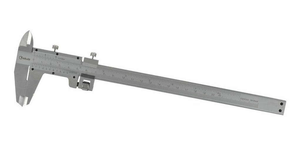 Calibrador Vernier 8 /200mm 0.05mm-1/128 Ajuste Fino