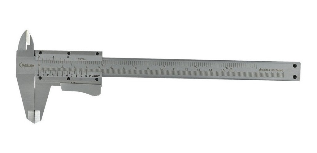 Calibrador Vernier 6 /150Mm (.05Mm/1/128 )