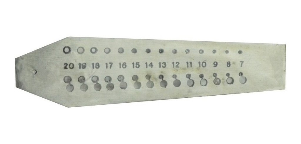 Calibrador Hilera Redonda De Carburo De Tungsteno