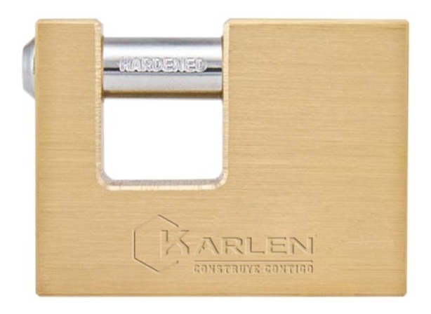 [GM-14CANDAD070CH] Candado De Laton Retangular 80Mm Ssbr80