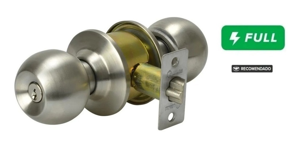 Cerradura Chapa Cilindrica Para Puerta Recamara La Mejor