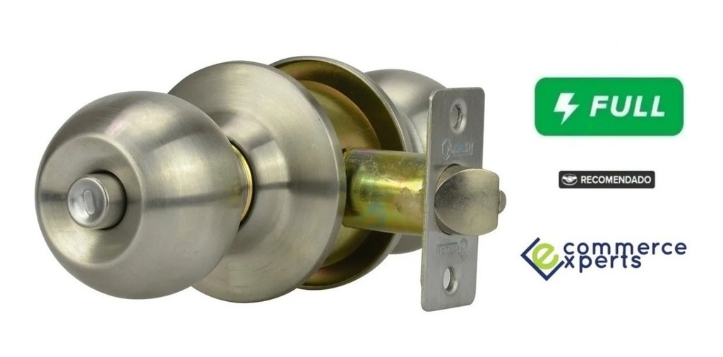 [GM-14CERRAD056CH] Cerradura Chapa Cilindrica Para Puerta Baño La Mejor