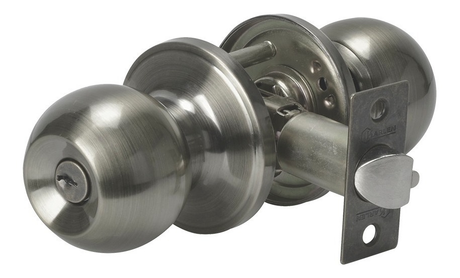 [GM-14CERRAD062] Cerradura Chapa Cilindrica Para Puerta Baño Laton Antiguo