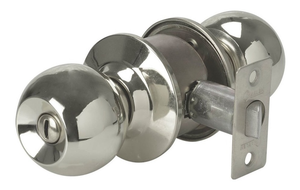 [GM-14CERRAD062CH] Cerradura Chapa Cilindrica Para Puerta Baño Laton Antiguo