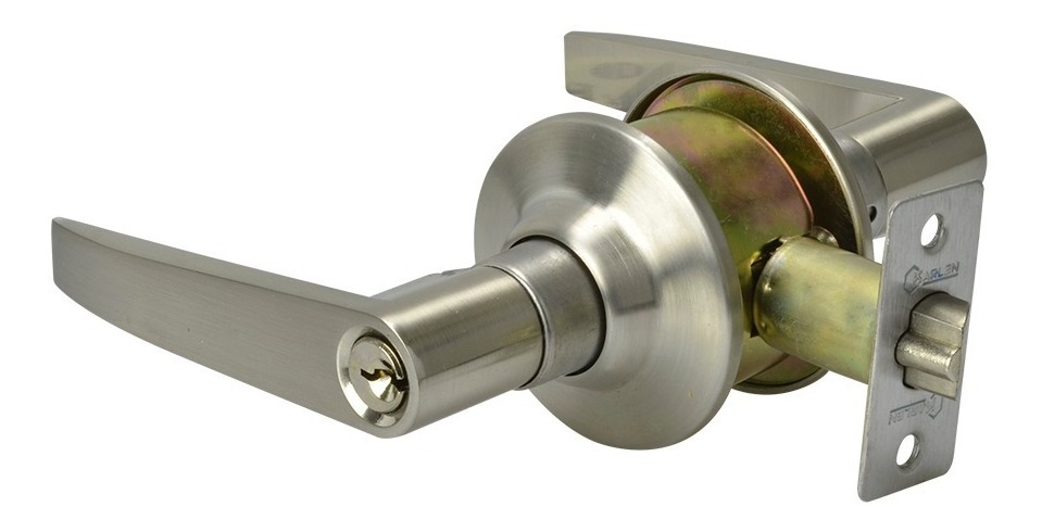 Cerradura De Manija Mecanismo Cilindrical Para Baño/satinado