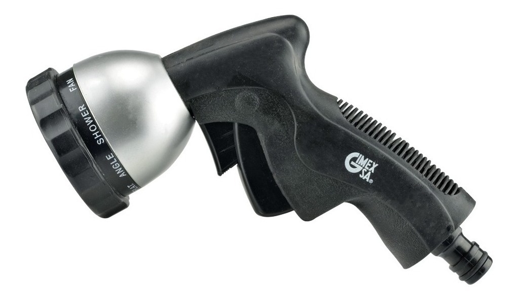 [GM-14CHIFLO030CH] Chiflón (pistola de Riego) de Zinc 9 Rocíos