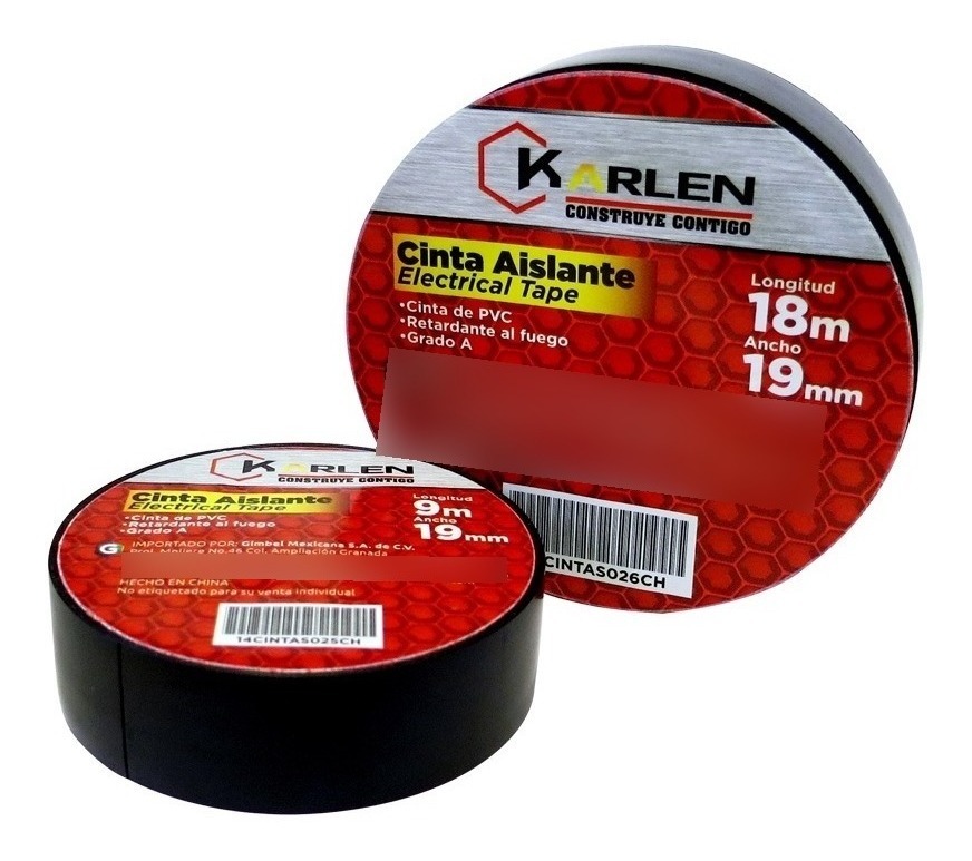 Cintas Aislantes Retardante al Fuego 9m (10 Piezas)