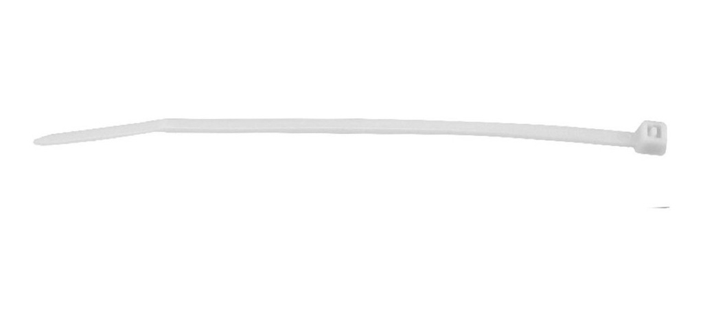 Cinchos Plásticos (Bridas) para Atar 100x2.5mm Blanco 50 Pzas