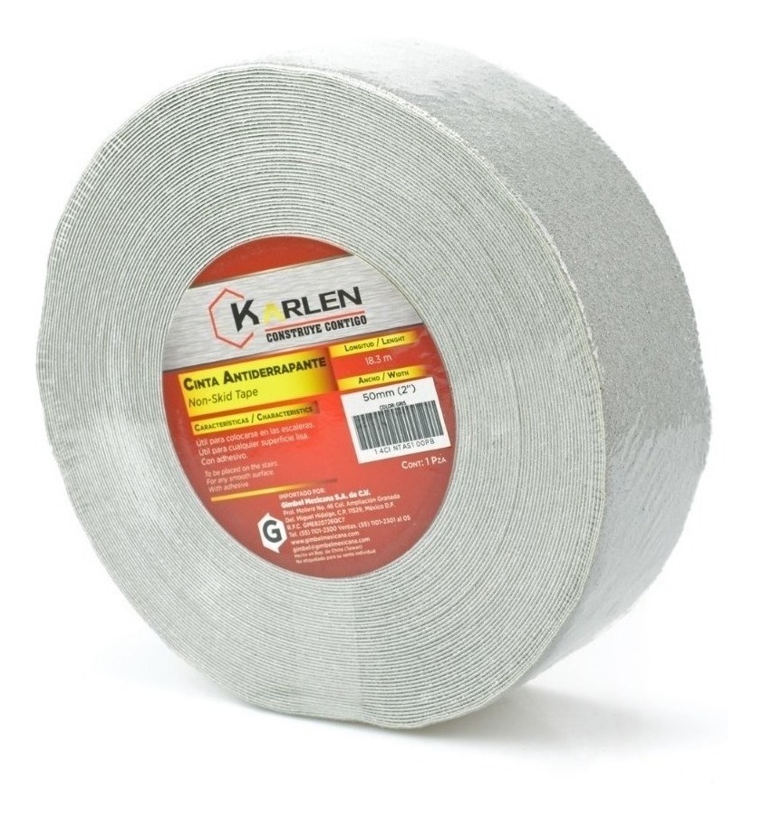 [GM-14CINTAS100PB] Cinta Antiderrapante Gris 50mm x 18.3m (2")