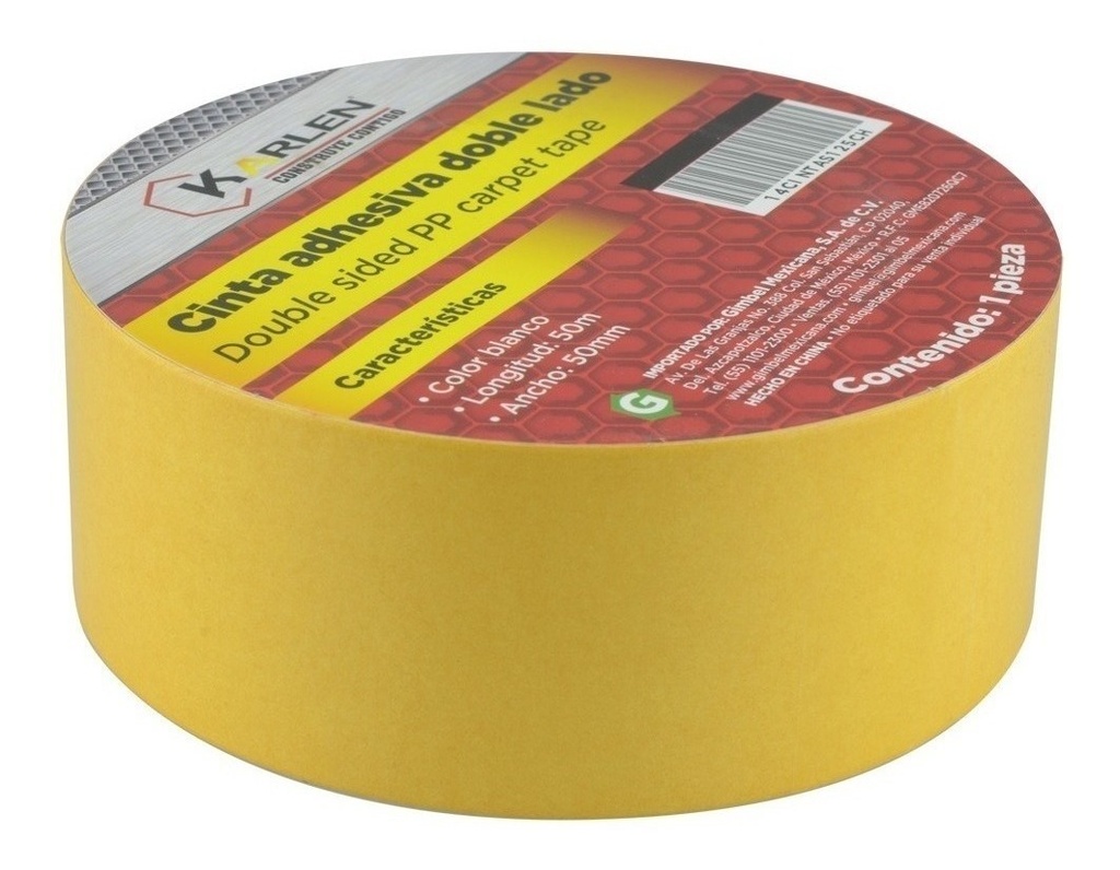 [GM-14CINTAS125CH] Cinta Adhesiva Doble Cara 50m X 50mm