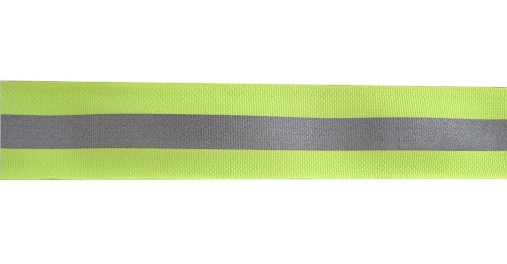 [GM-14CINTAS161CH] Cinta Reflejante Amarillo/plata 37mm X 100m