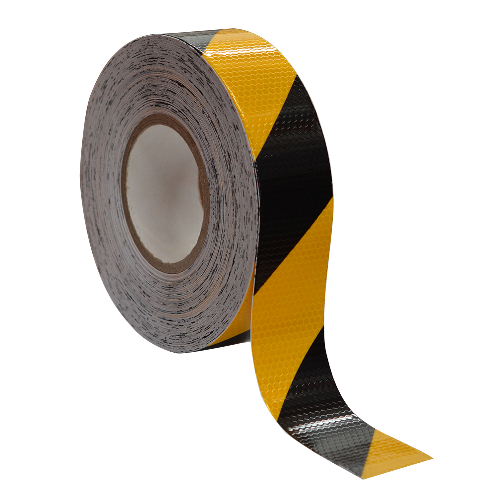 Cinta Reflectiva Amarilla/Negra 50 mm x 50 m RS6490P