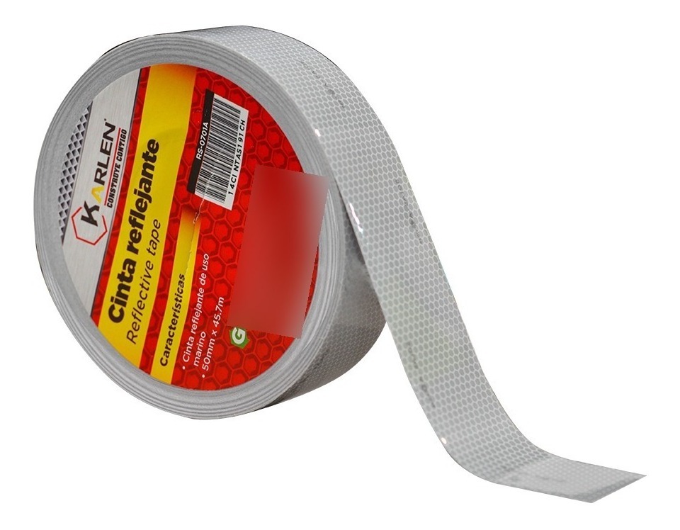 Cinta Reflejante Uso Marino 50mm x 45.7m Grado SOLAS