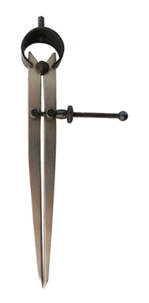 [GM-14COMPAS018VC] Compás Recto de Puntas (Trazado) 6" 150mm Acero
