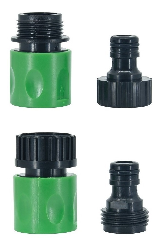 [GM-14CONEX-176CH] Conectores Rápidos Para Manguera de Jardín (4 Piezas)
