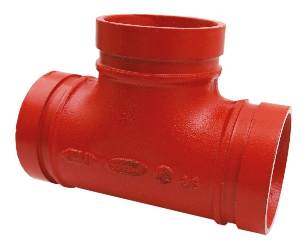 [GM-14COPLES058CH] Conexión T Ranurada (Grooved Tee) Fierro Dúctil 4"