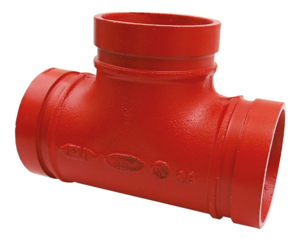 [GM-14COPLES112CH] Conexión T Ranurada (Grooved Tee) Fierro Dúctil 8"
