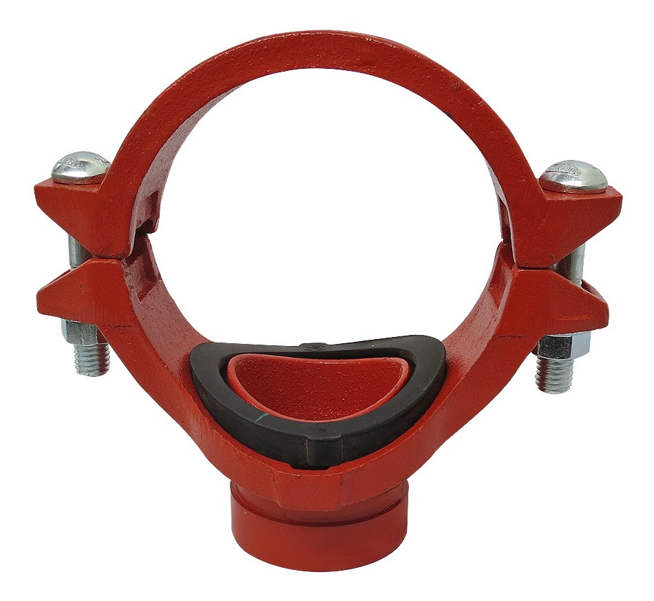 [GM-14COPLES133CH] Tee Mecánica Ranurada (Grooved Outlet) 3"x1-1/2" Fierro Dúctil