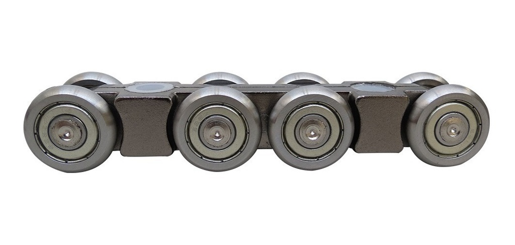 Corredera para Puerta Ruedas de Acero 150 kg