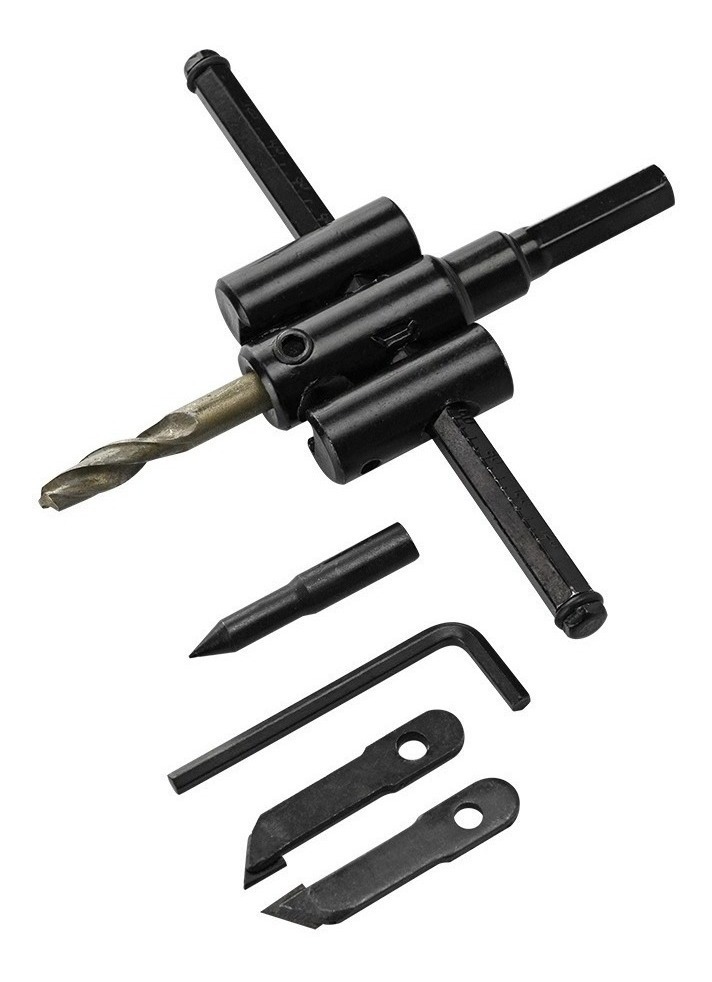 [GM-14CORTAC044HE] Cortacírculos Ajustable para Taladro 30mm-120mm Multiuso