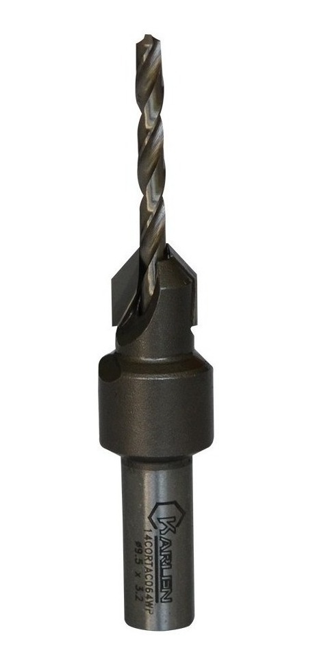 Broca Avellanadora 9.5 X 3.2 X 44mm Profesional