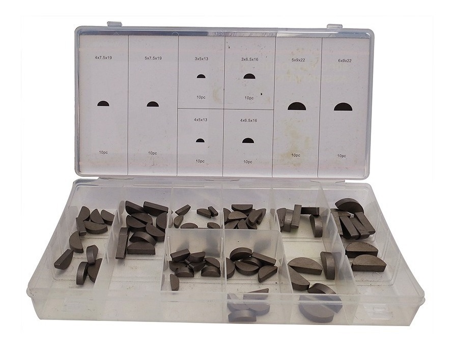 Set Cuñas Media Luna Surtida Acero Carbón W-8008 Karlen
